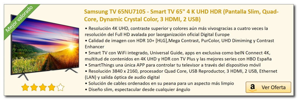 Samsung TV 65NU7105 oferta